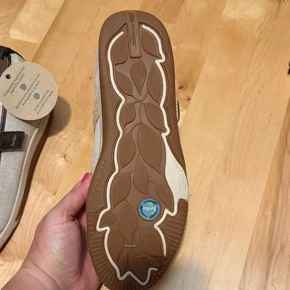 Jambu Light Tan Mary Jane Shoes with Braided Strap - Picture 4 of 4